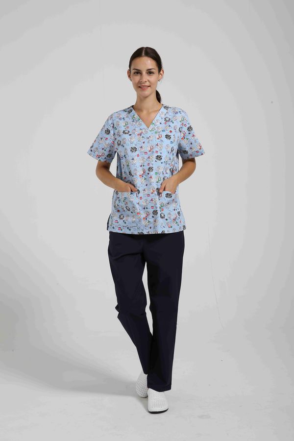 09SS001/ Sheeps (B28). Топ женский Print ANNO