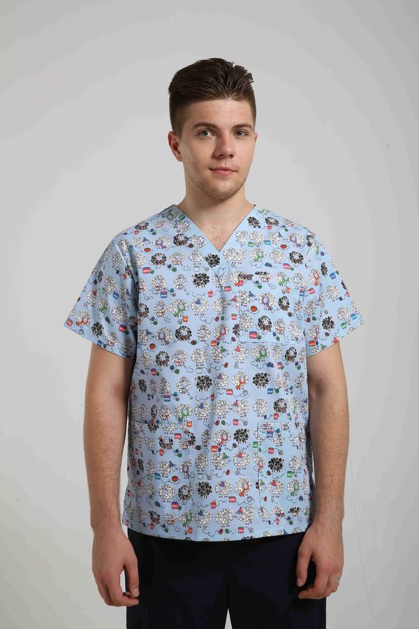 09SS001/ B28,Sheeps. Топ унисекс Print ANNO
